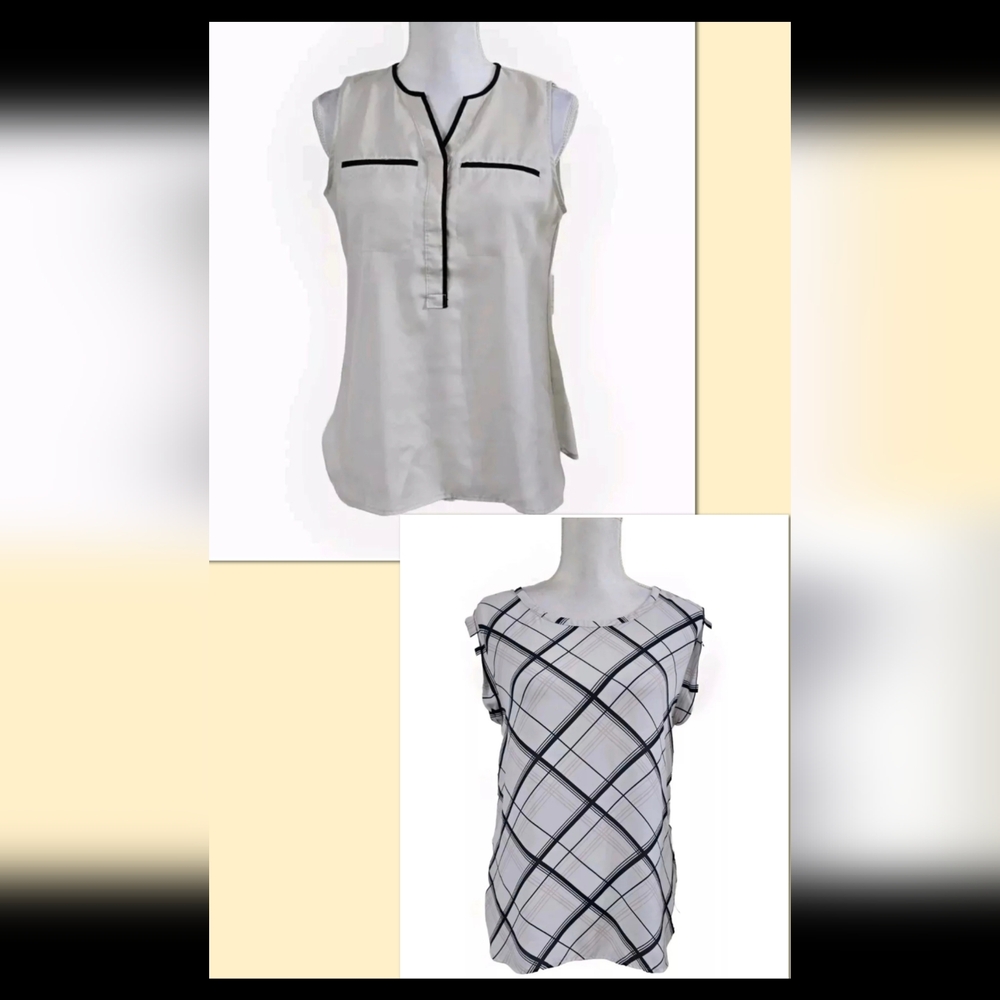 Ann Taylor Sleeves & Cap Sleeves Office Top Bundle of 2 Small Lightweight